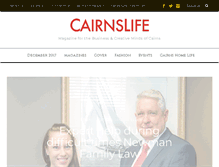 Tablet Screenshot of cairnslifemag.com.au